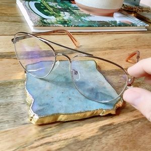 New Hard Crimes Rose Gold Aviator sunnies